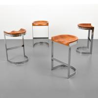 Set of 4 Bar Stools, Manner of Milo Baughman - Sold for $1,750 on 02-06-2021 (Lot 590).jpg